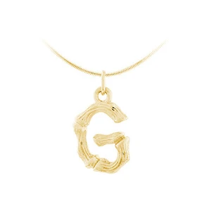 JVD Pozlacený stříbrný přívěsek písmeno "G" SVLP0486XH2GO0G