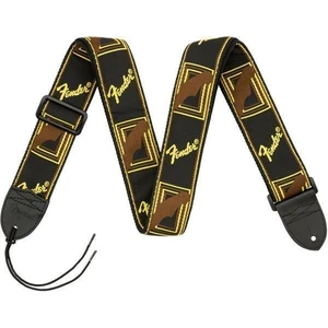 Fender 2'' Monogrammed Strap Black/Yellow/Brown