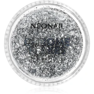NeoNail Chrome Flakes Effect No. 1 trblietavý prášok na nechty 0,5 g
