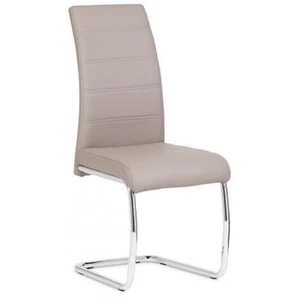 Jídelní židle DCL-407 ekokůže / chrom Lanýžová,Jídelní židle DCL-407 ekokůže / chrom Lanýžová