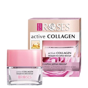 ELLEMARE Noční gelový krém pro zralou pleť Roses Active Collagen (Wrinkle Filler Gel Cream) 30 ml