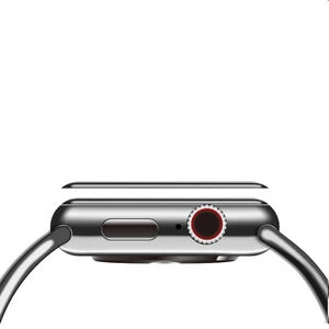 COTEetCI 4D sklo s celoplošným lepením s černým lemem pro Apple watch 38mm
