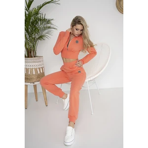 tracksuit with a crop top sweatshirt