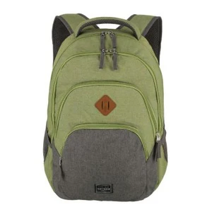 Travelite Městský batoh Basics Backpack Melange Green/grey 22 l