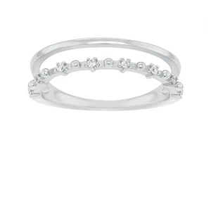 Brilio Silver Očarujúce strieborný prsteň so zirkónmi GR043W 62 mm