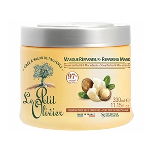 Le Petit Olivier Obnovující maska pro suché vlasy Bambucké máslo a makadamový olej (Repairing Mask) 330 ml