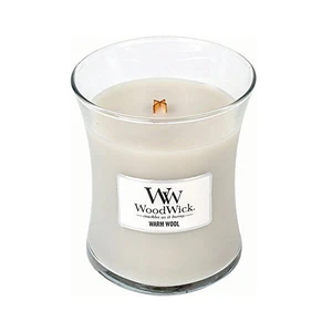 WoodWick Vonná svíčka váza Warm Wool 275 g