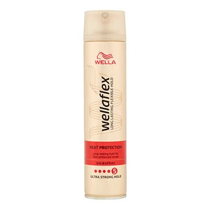 Wella Wellaflex Heat Protection lak na vlasy s extra silnou fixací pro tepelnou úpravu vlasů 250 ml