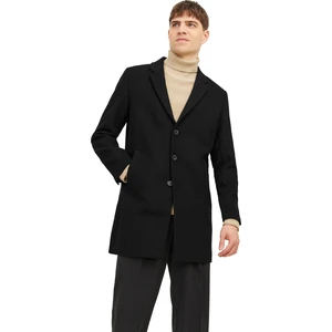 Black men's coat with wool Jack & Jones Morrison - Men