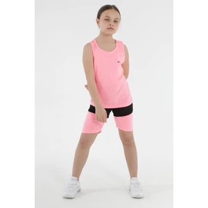 Slazenger Dolf Girls Child Tracksuit Set Fuchsia