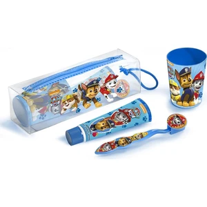 EP LINE Paw Patrol set dentální hygieny zubní kartáček + zubní pasta + sklenička