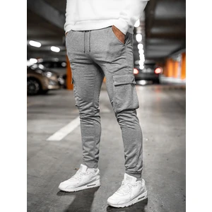 Pantaloni cargo de training gri Bolf HW2357
