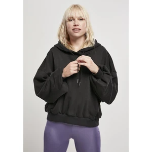 Ladies Organic Oversized Terry Hoody Black