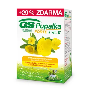 GS Pupalka FORTE s vitaminem E, 70+20 kapslí