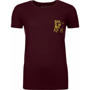 Ortovox Dámske termoprádlo 185 Merino Way To Powder T-Shirt W Dark Wine S