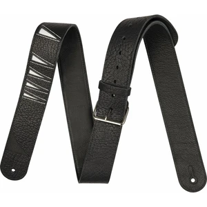 Jackson Shark Fin Leather Bőr gitár heveder Black and White