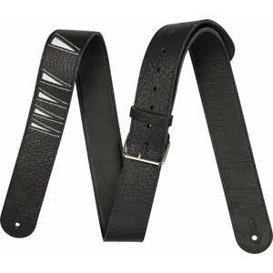 Jackson Shark Fin Leather Bőr gitár heveder Black and White