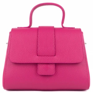 SEGALI Dámská kožená crossbody kabelka Rosy Fuchsia