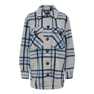 ONLY Dámsky kabát ONLALLISON 15210562 Medium Grey Melange Airy Blue XL