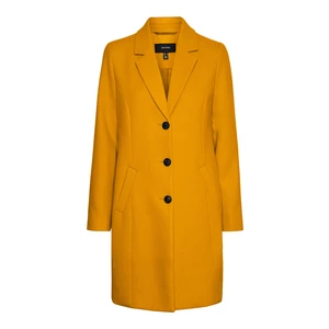 Vero Moda Dámský kabát VMCALACINDY Regular Fit 10267120 Golden Yellow Solid M