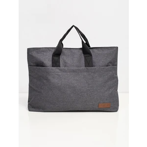 Large grey laptop bag