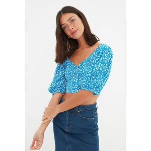 Trendyol Blouse - Blue - Fitted