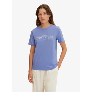 Light Purple Women's T-Shirt Tom Tailor Denim - Women