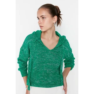 Trendyol Sweater - Green - Regular fit