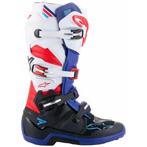 Alpinestars Tech 7 Boots Black/Dark Blue/Red/White 45,5 Stivali da moto