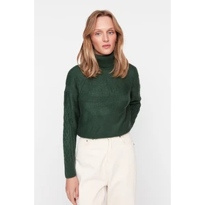 Trendyol Sweater - Green - Regular fit