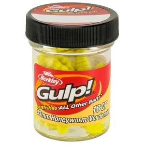 Berkley umělé nástrahy gulp honey worm-honey yellow 3,3 cm