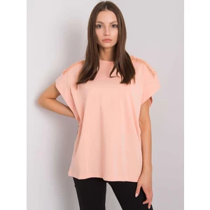 Peach oversized blouse