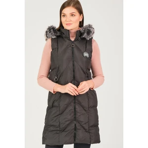 Z6707 DEWBERRY WOMEN'S VEST-BLACK