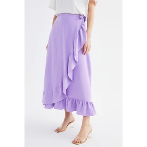 Trendyol Purple Ruffled Skirt