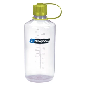 Outdoorová láhev NALGENE Narrow Mouth Sustain 1l  Clear w/Green Cap