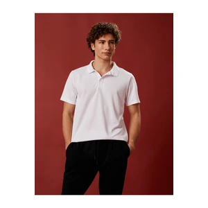 Koton Sports T-Shirt Polo Neck Button Detailed Short Sleeves Quick-Drying Fabric.