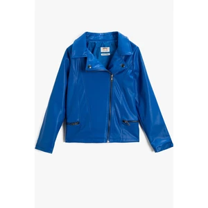 Koton Jacket - Blue - Regular fit