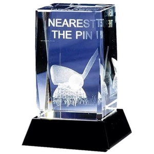 Longridge Nearest The Pin Crystal Golf Trophy - 95mm