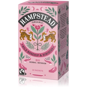 Hampstead Tea London Wild Rosehip & Hibiscus BIO porcovaný čaj 20 ks