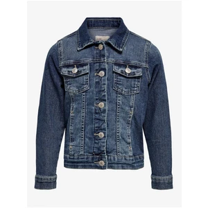 Dark blue girly denim jacket ONLY Sara - Girls