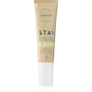 Lumene Stay Weightless tekutý make-up s matným finišem SPF 30 odstín 1 Light 30 ml