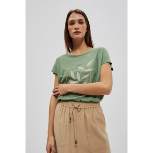 Women's T-shirt Moodo - olive