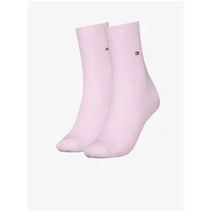 Tommy Hilfiger Set of two pairs of women's socks in light pink Tommy Hil - Ladies