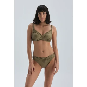 Dagi Green Fitting Bikini Top With Corset