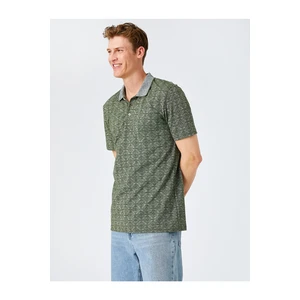 Koton Patterned Polo Neck T-Shirt