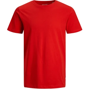 Jack&Jones Pánské triko JJEORGANIC Slim Fit 12156101 True Red XXL