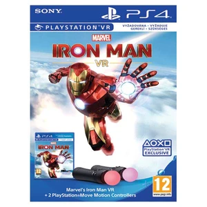 Marvel's Iron Man VR Bundle + 2 PlayStation Move Motion Controllers - PS4