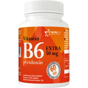 Nutricius  Vitamín B6 EXTRA - pyridoxin 50mg 60 tablet