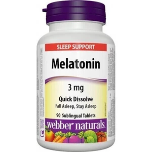 Webber Naturals Melatonin 90 tabs Tablety