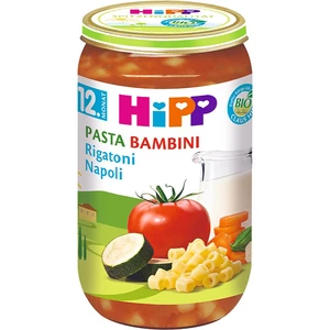 HiPP Príkrm BIO PASTA BAMBINI Rigatoni NEAPOL zeleninový s cestovinami 1x250 g (31.03.2019)